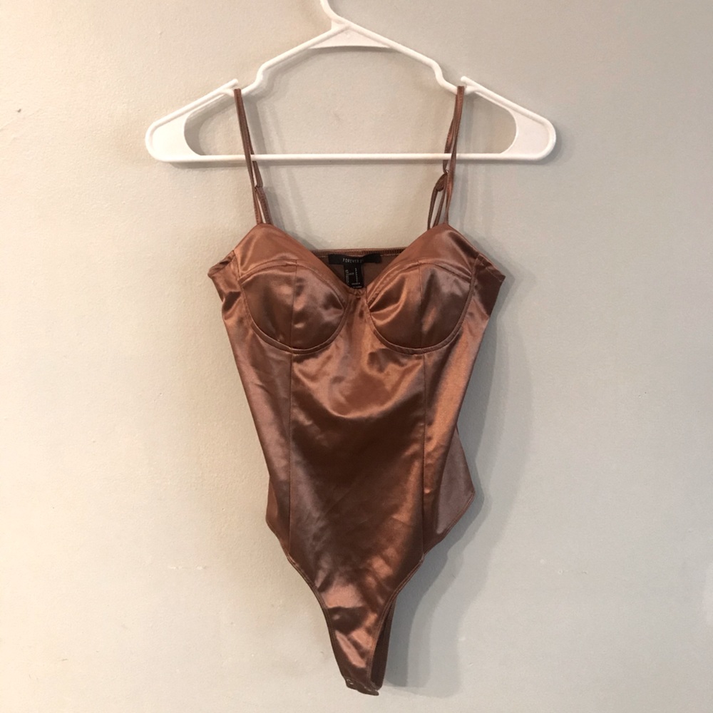 Forever 21 rose gold body suit